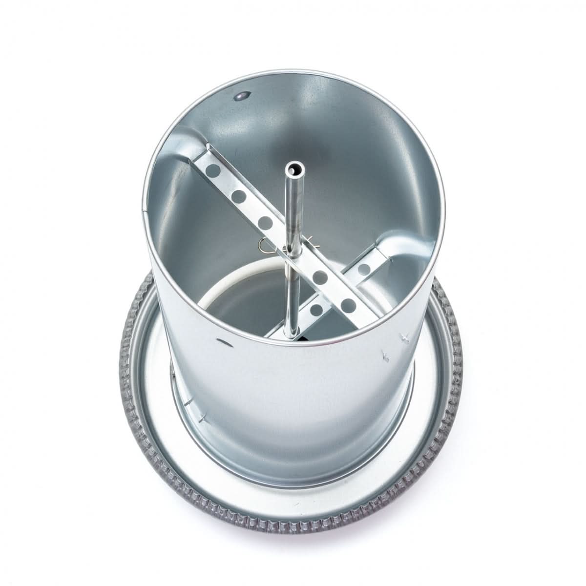 Hranitoare metal galvanizat 22 litri pentru pasari adulte