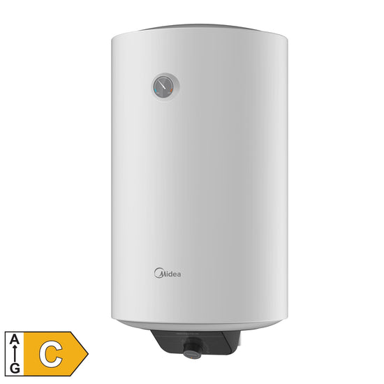 Boiler electric MIDEA 100L, 1500W, montaj vertical, control mecanic, IPX4, eficienta C