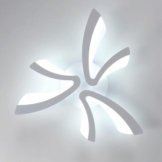 Lustra LED 40W, 6 Brate, Telecomanda IR, 3 Culori, 610 mm