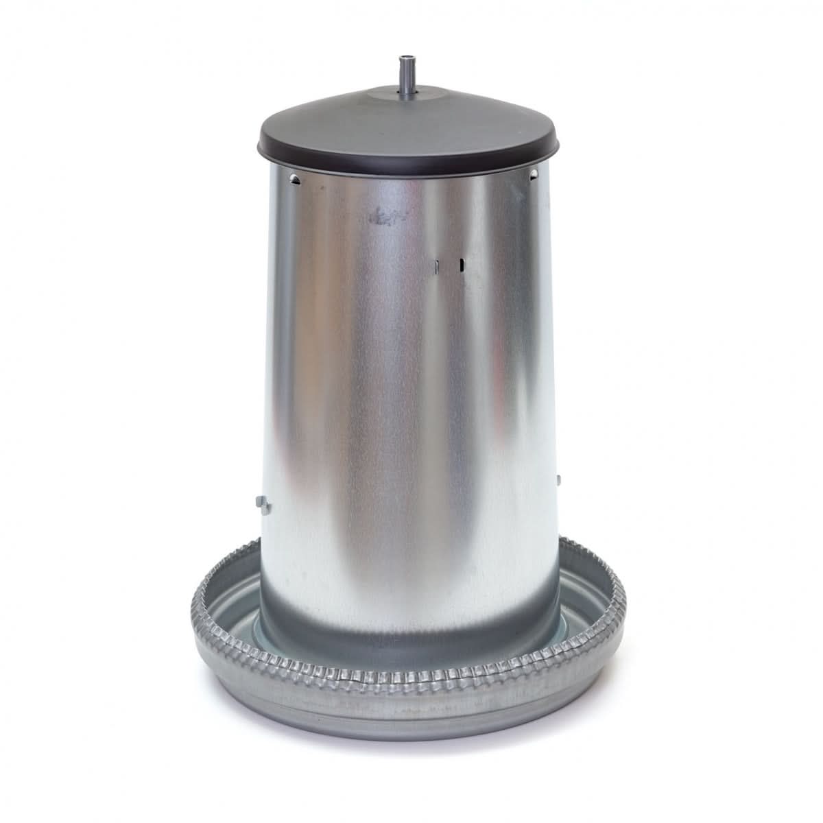 Hranitoare metal galvanizat 22 litri pentru pasari adulte