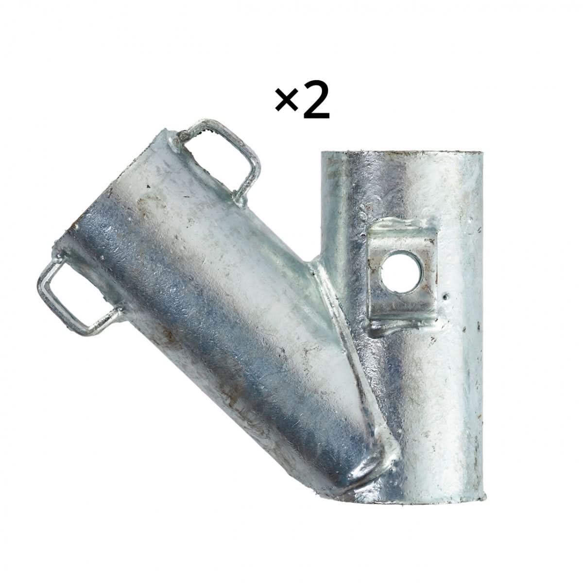 Set inceput gard T-post 2 conectori 6 suruburi 6 piulite 4 capace plastic