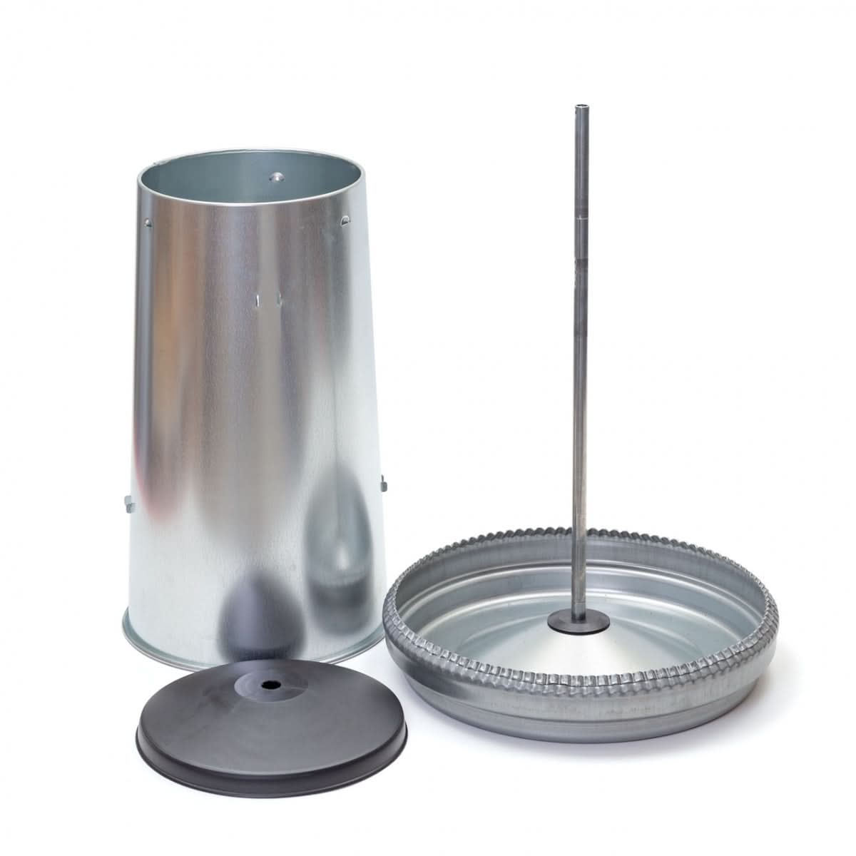 Hranitoare metal galvanizat 22 litri pentru pasari adulte