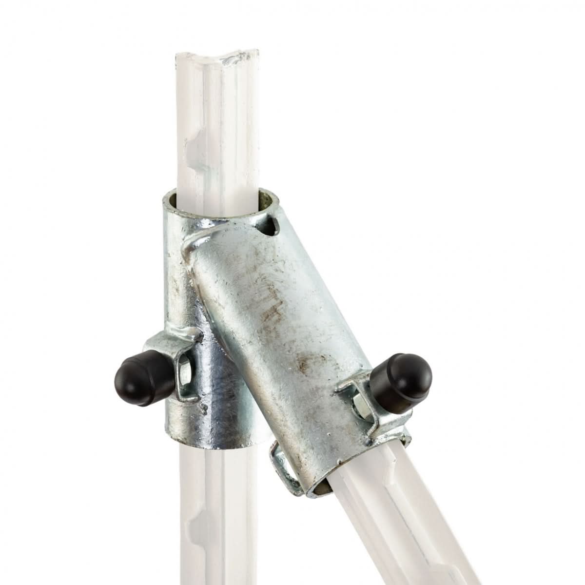 Set inceput gard T-post 2 conectori 6 suruburi 6 piulite 4 capace plastic