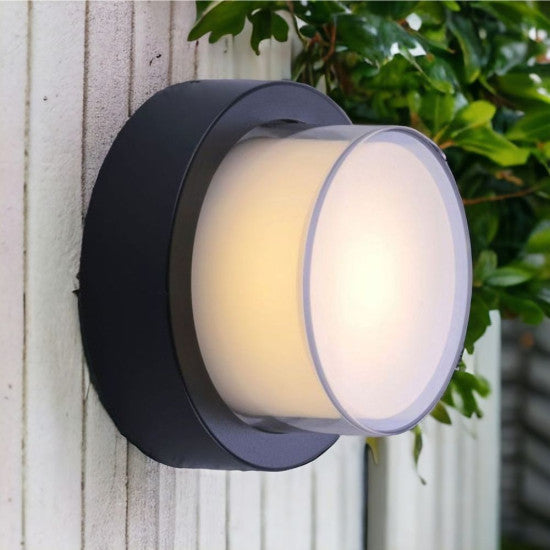 Aplica LED exterior, 12W, 1080 lm, Ø160x100 mm