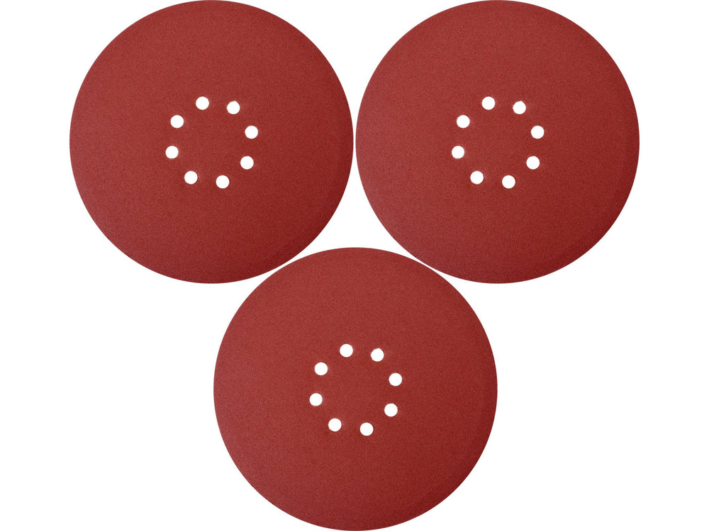 Discuri abrazive pentru slefuitor pereti 225 mm P80, slefuire medie, set rezistent