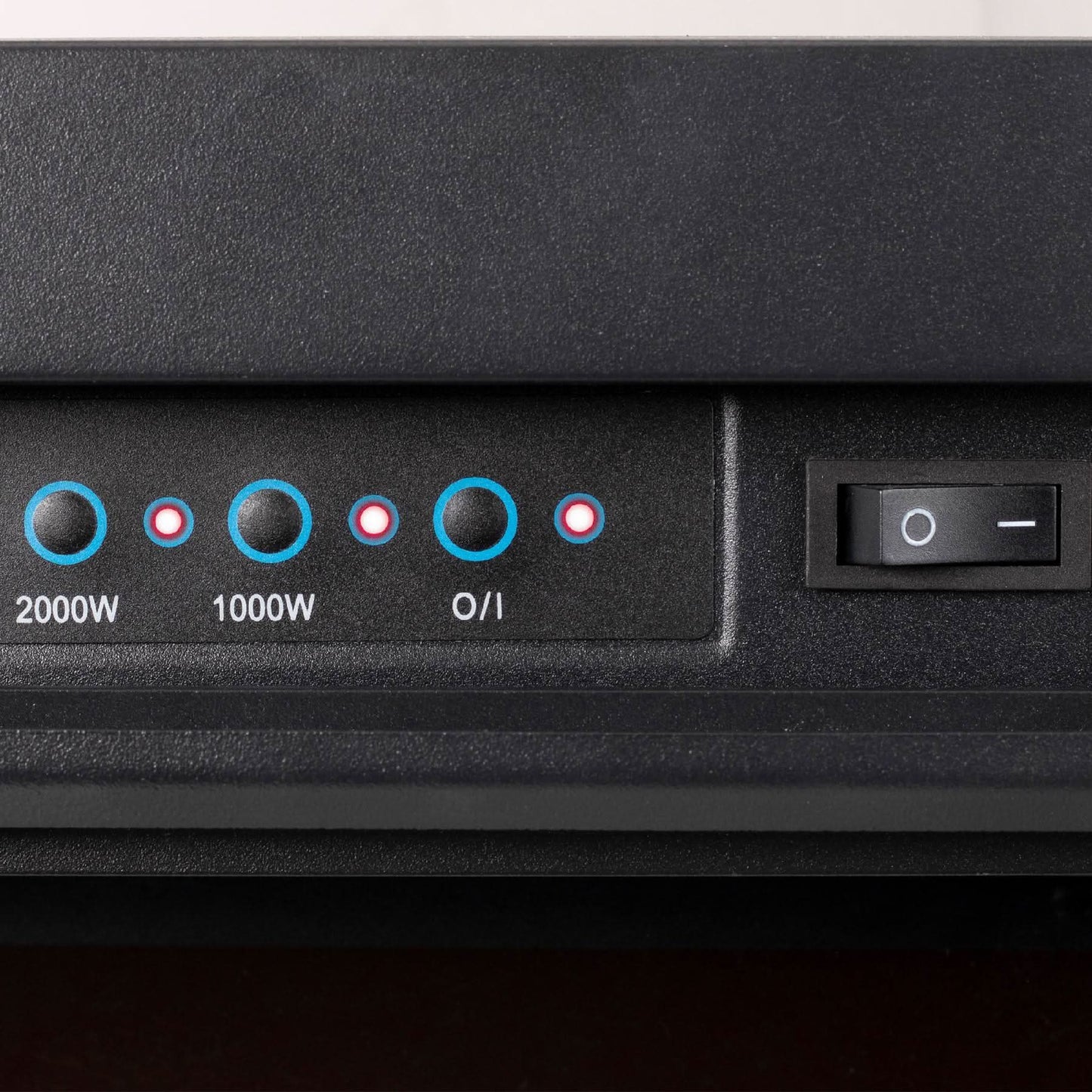 Semineu electric incorporabil FKKI 03, 2000W, efect flacara reala, termostat electronic, program saptamanal, telecomanda, protectie supraincalzire, negru