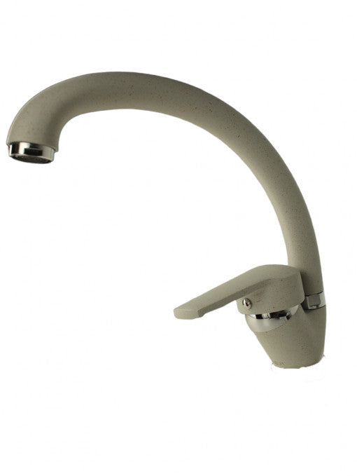 Baterie bucatarie Fleko Fzuf-MB203 Bej, Rotativa, Monocomanda, Cartus ceramic