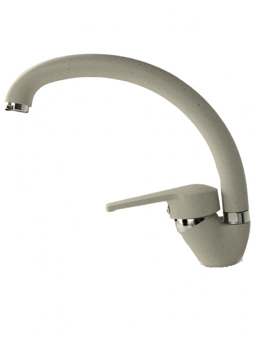 Baterie bucatarie Fleko Fzuf-MB203 Bej, Rotativa, Monocomanda, Cartus ceramic