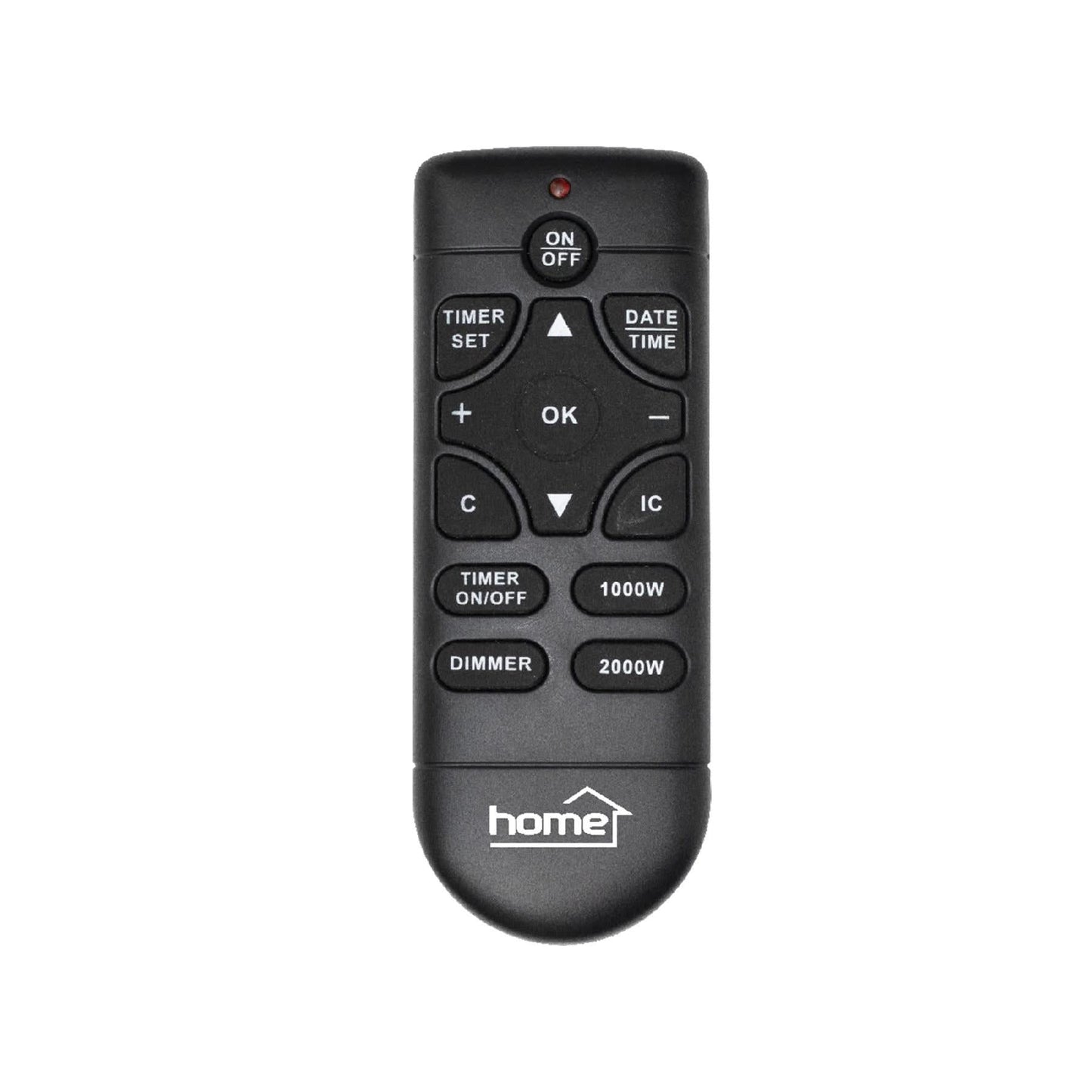 Semineu Electric de Perete cu Flacara LED, 1000W/2000W, Panou din Sticla Securizata, Telecomanda