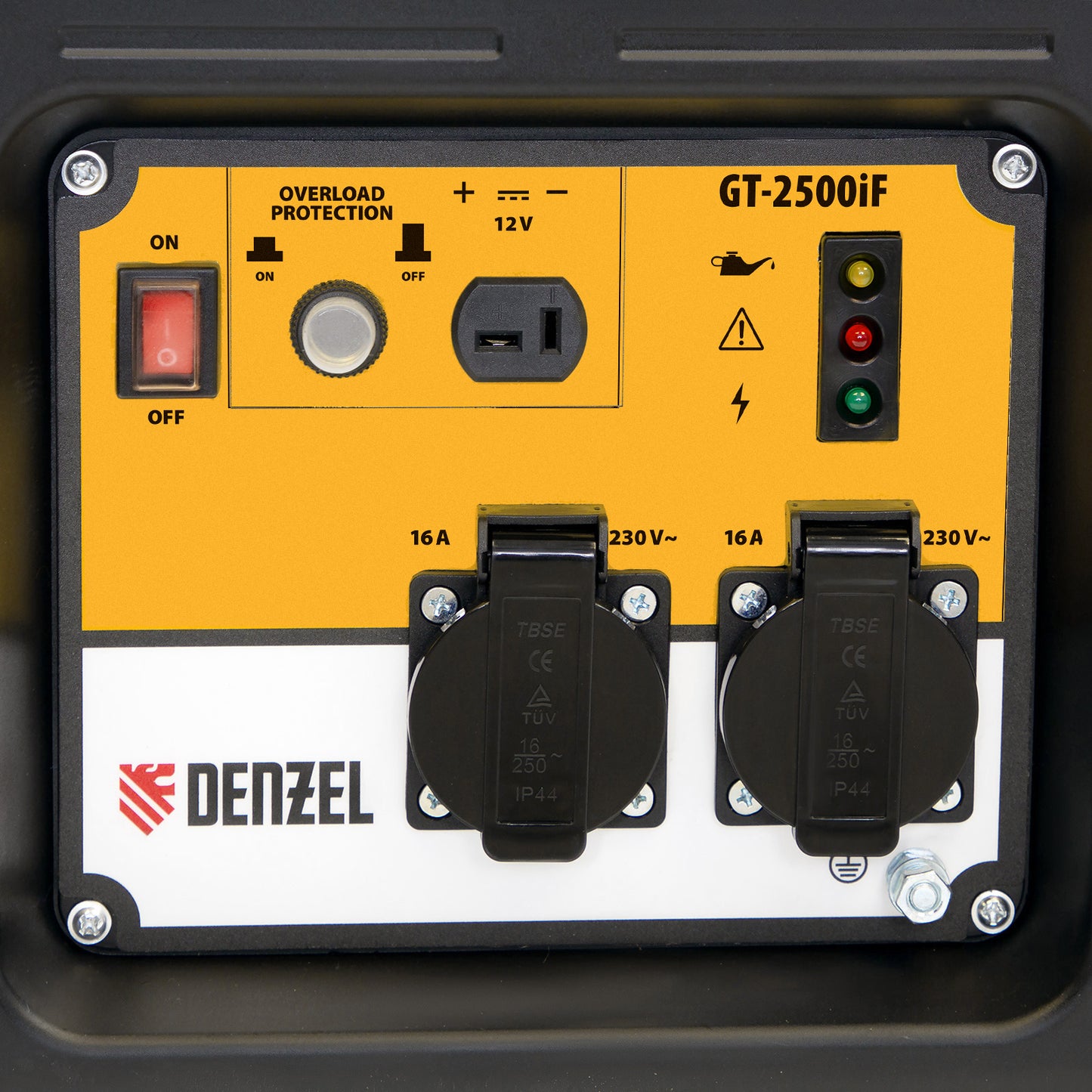 Generator cu invertor Denzel GT-2500iF, 2.5 kW, 230V, carcasa deschisa, pornire manuala, motor 212 cm³