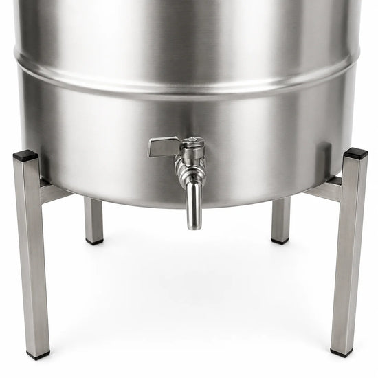 Butoi INOX 180L, AISI 304, capac clamp, robinet INOX