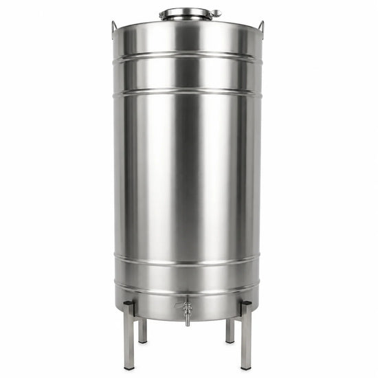 Butoi INOX 180L, AISI 304, capac clamp, robinet INOX