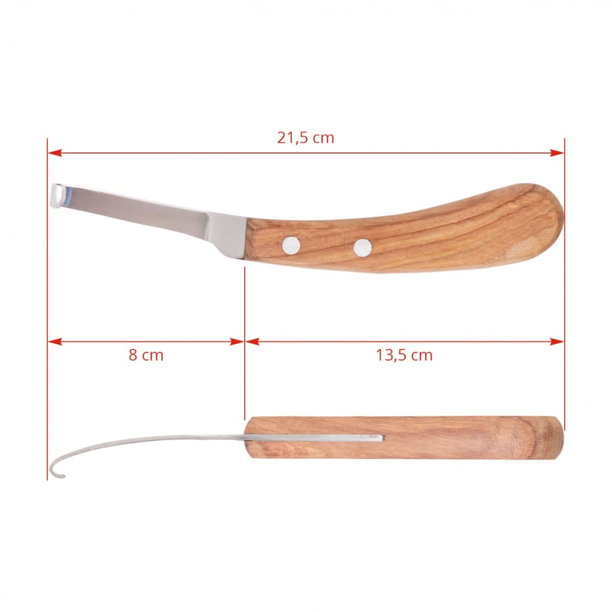 Cutit copite dreapta inox lamă curbată pentru oi capre cai