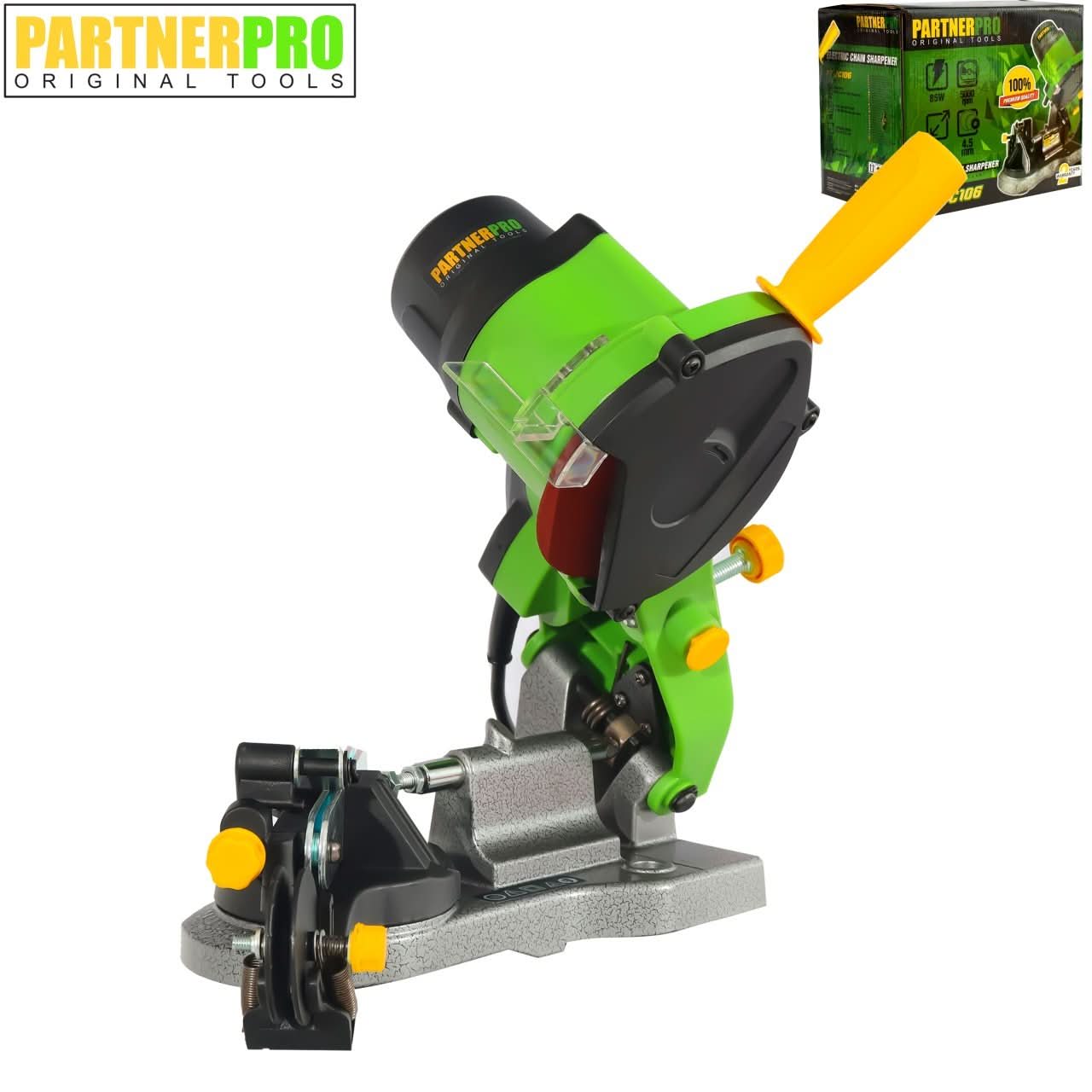 Aparat de ascutit lant PartnerPro PP-7C106, 85W, 5000 rot/min, disc abraziv Ø104 mm