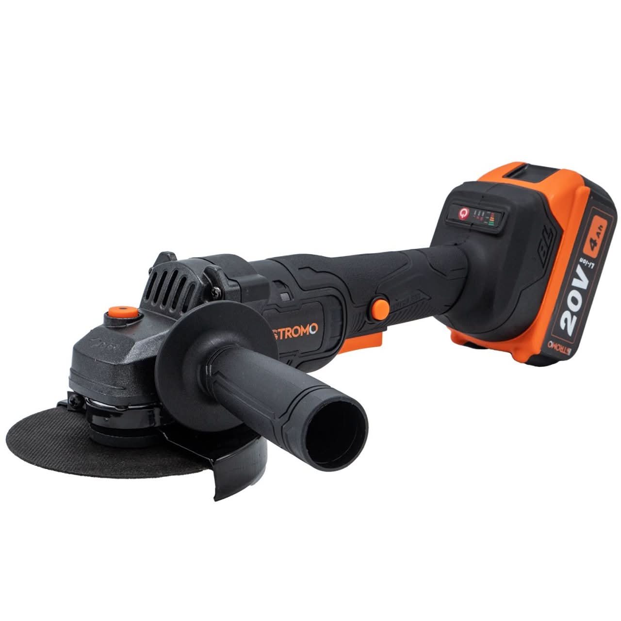 Polizor unghiular pe acumulator STROMO AGA216, 20V, 4Ah, motor brushless, 7450 rot/min, disc 125 mm