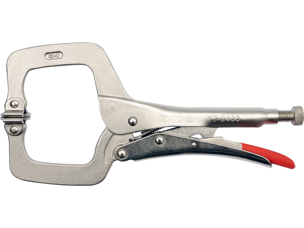 Cleste autoblocant tip C pentru sudura, 280 mm, otel rezistent, falci reglabile