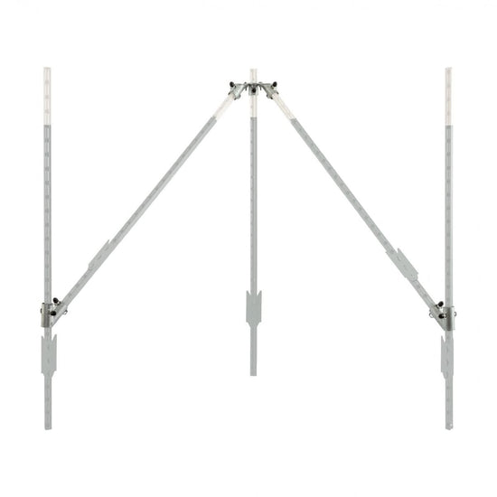 Set colt gard T-post 5 conectori 11 suruburi 13 piulite 10 capace plastic