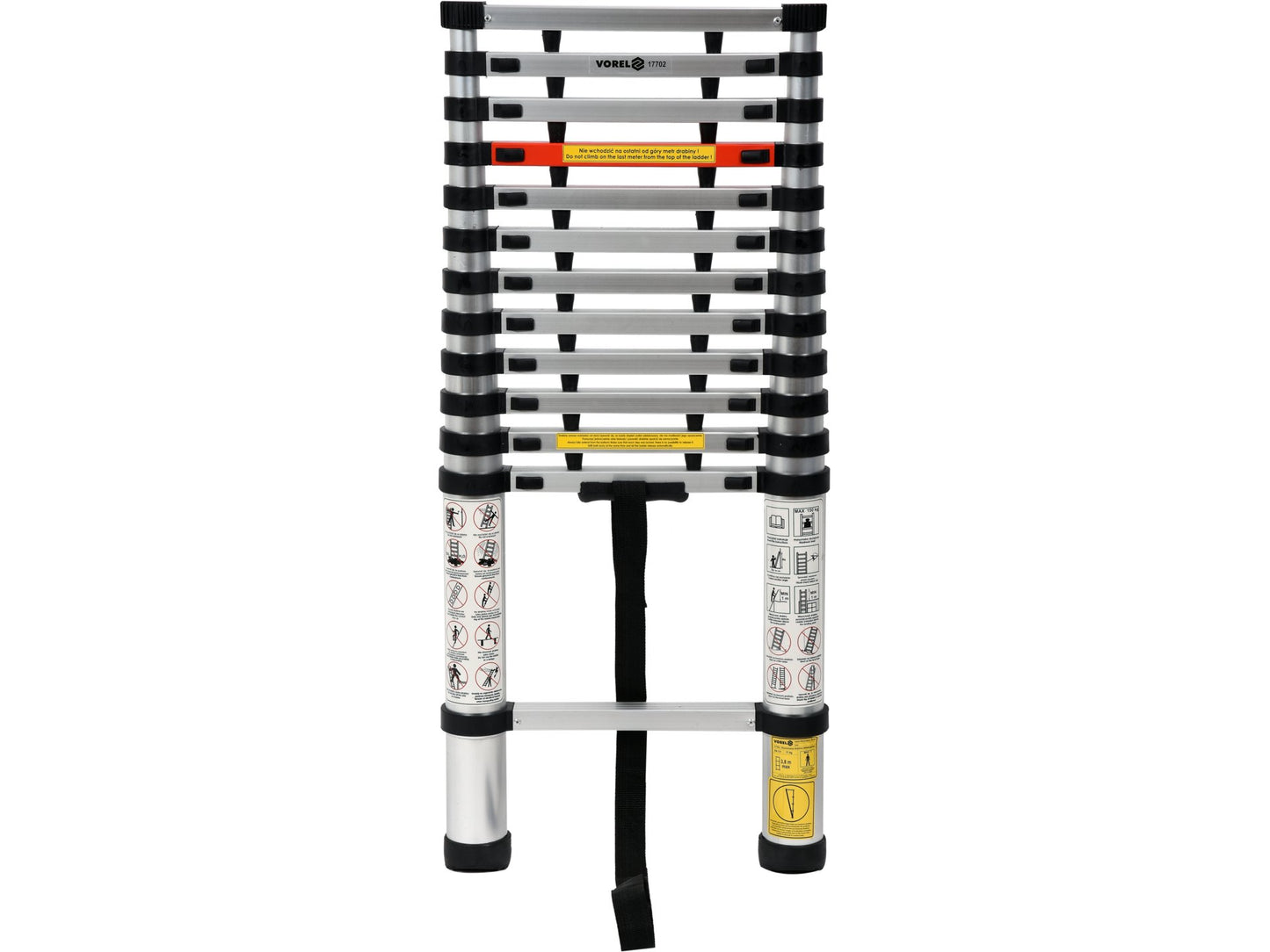 SCARĂ TELESCOPICĂ DIN ALUMINIU 3.8M, 13 TREPTE