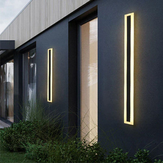 Aplica LED liniara perete neagra 25W, 1300 lm, 800x80 mm, 3000K