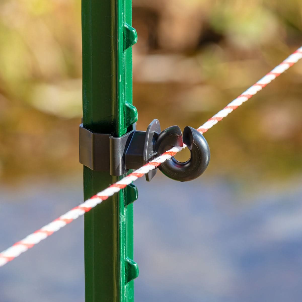 Izolator inelar T-post set 25 buc pentru fir franghie banda gard electric