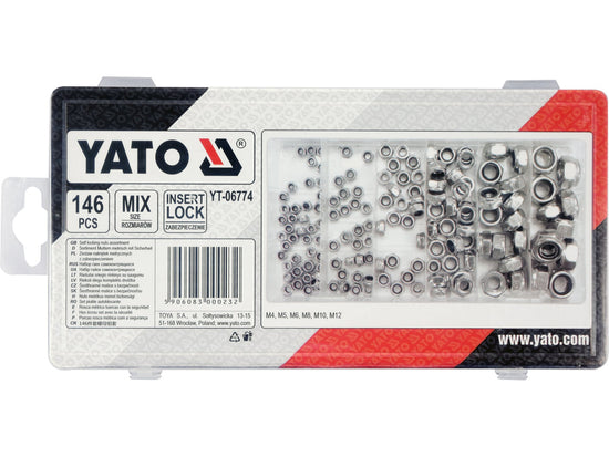 Set 146 piulite autoblocante Yato YT-06774 - imagine produs 1