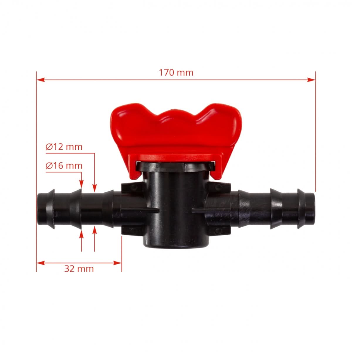 Robinet plastic pentru furtun lapte aparate de muls - potrivit 14/22 mm, 16/25 mm, 14/22 + 7/14 mm, 7/14 + 14/22 + 7/14 mm