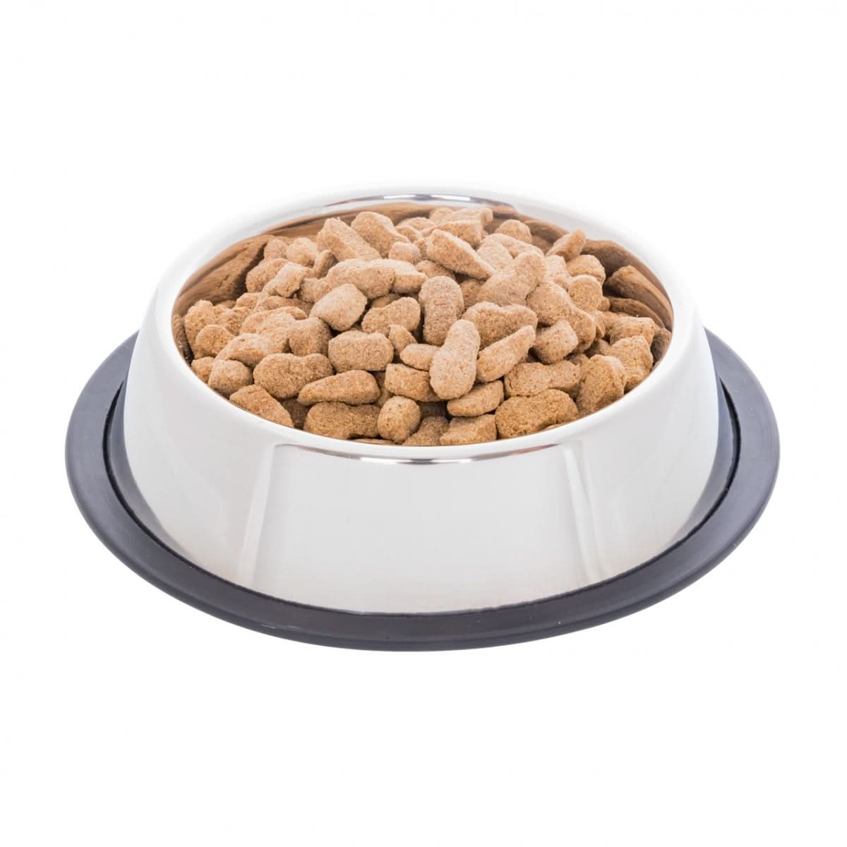 Castron inox pentru câini 450 ml Ø16 cm cu inel cauciuc antialunecare