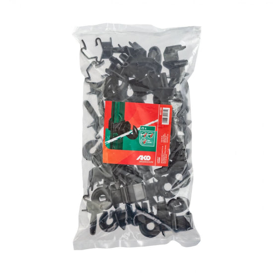 Izolator inelar T-post set 25 buc pentru fir franghie banda gard electric