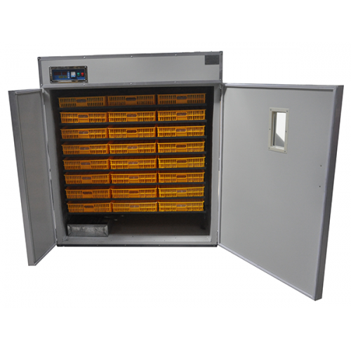 Incubator industrial automat ZEP 2112 pentru oua, capacitate extrem de mare, control digital, intoarcere automata, ovoscop integrat