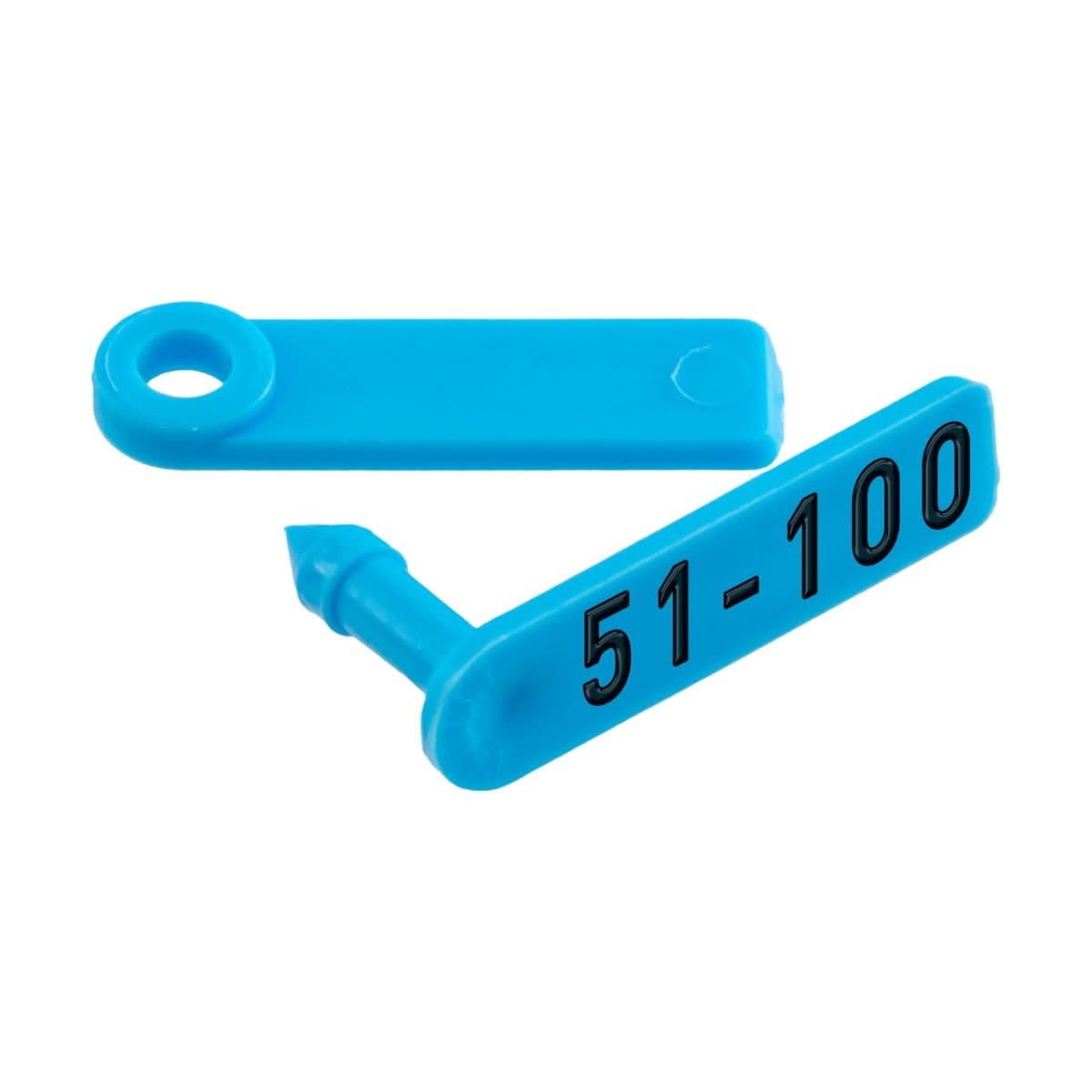 Crotalii pentru miei si iezi Twintag albastru 51-100