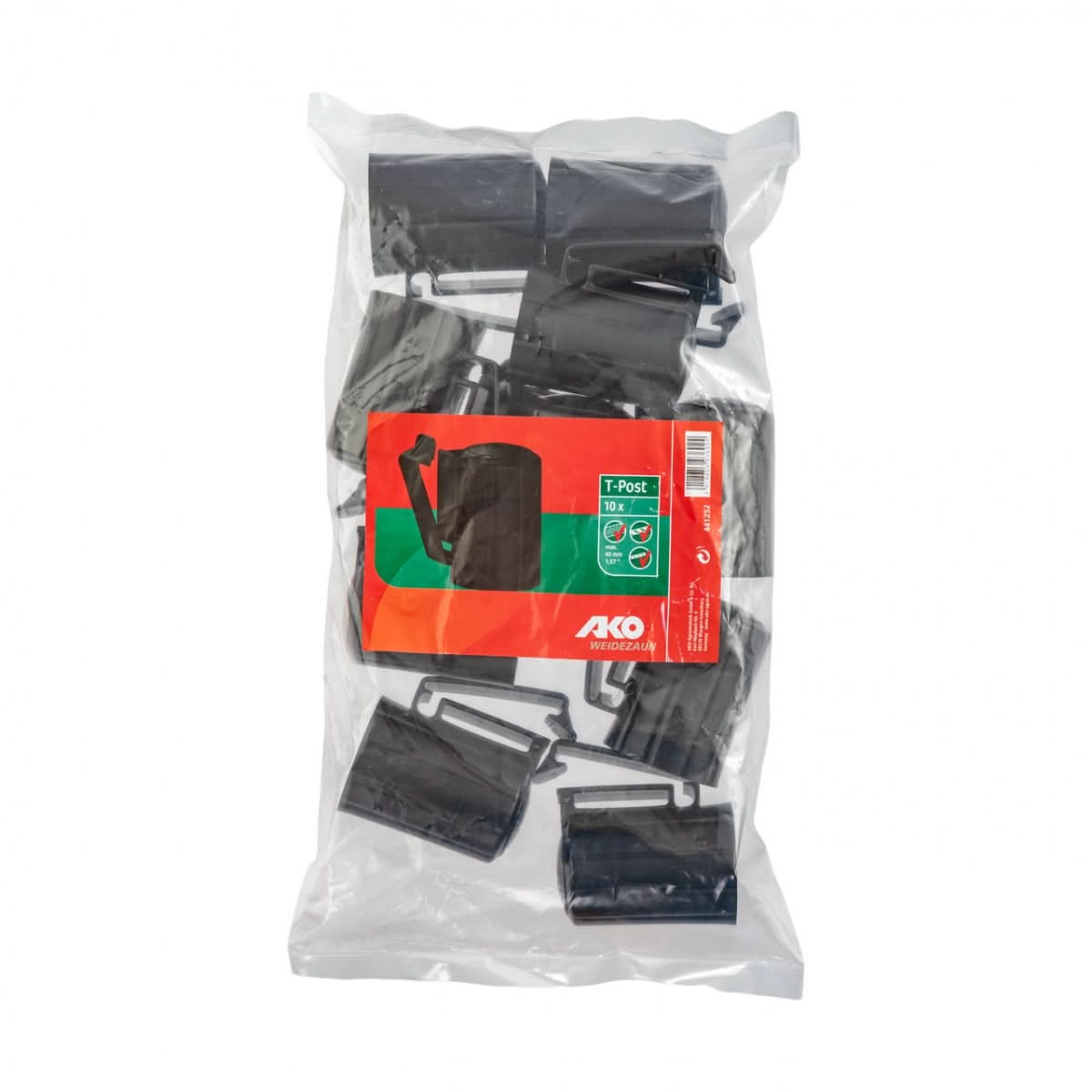 Izolator universal cap stalp T-post set 10 buc pentru fir franghie banda 40 mm gard electric