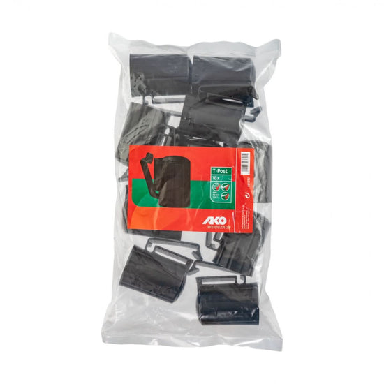 Izolator universal cap stalp T-post set 10 buc pentru fir franghie banda 40 mm gard electric