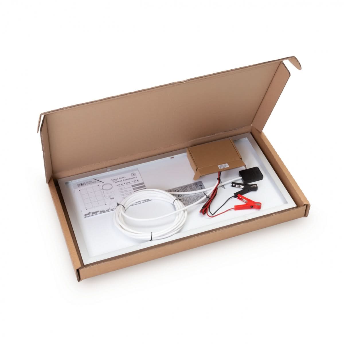 Panou solar monocristalin 30W cu regulator incarcare pentru acumulatori 12V