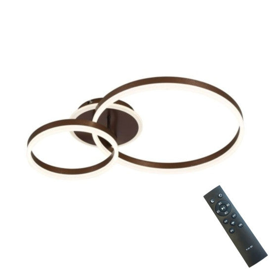 Lustra LED Dione 95W, 5100lm, 3000K/4000K/6500K, telecomanda