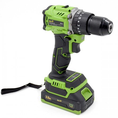 Masina de gaurit si insurubat cu acumulator Master Kraft MK-21BL, 21V, Brushless, cu percutie, 50Nm, kit complet