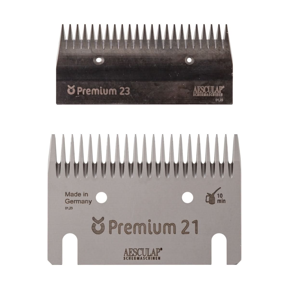 Set cuțite pentru mașină de tuns bovine/cabaline 21/23