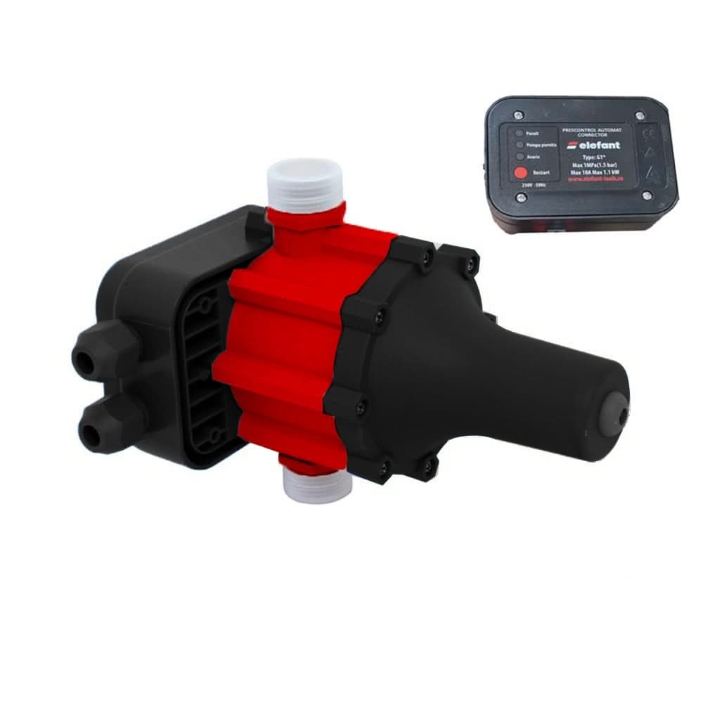 Prescontrol Automat, Elefant EWPC-1 1.1 kW, 1" Racord, 1.5 bar