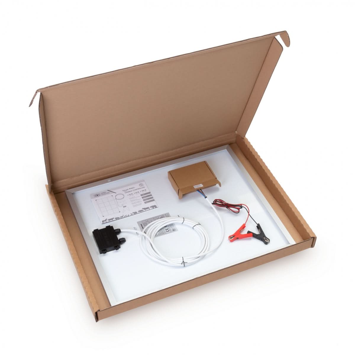 Panou solar monocristalin 50W cu regulator incarcare pentru acumulatori 12V