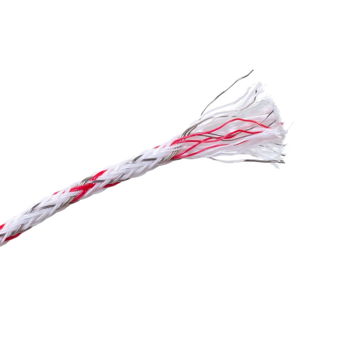 Fir gard electric țesut 200 m, rezistență 150 kg, rezistență electrică 0,09 Ω/m