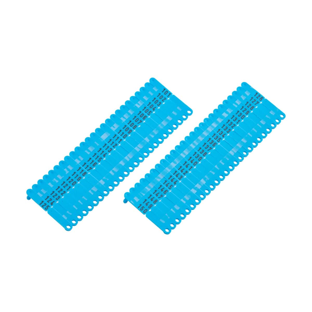 Crotalii pentru miei si iezi Twintag albastru 101-150