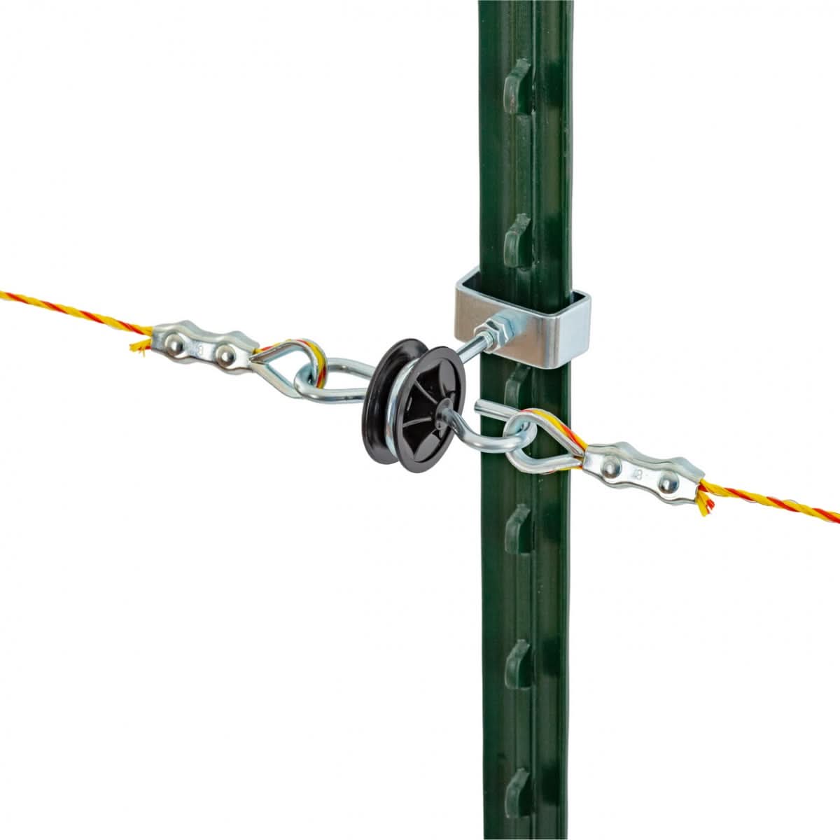 Izolator poarta T-post pentru gard electric prindere cu clema 1 buc