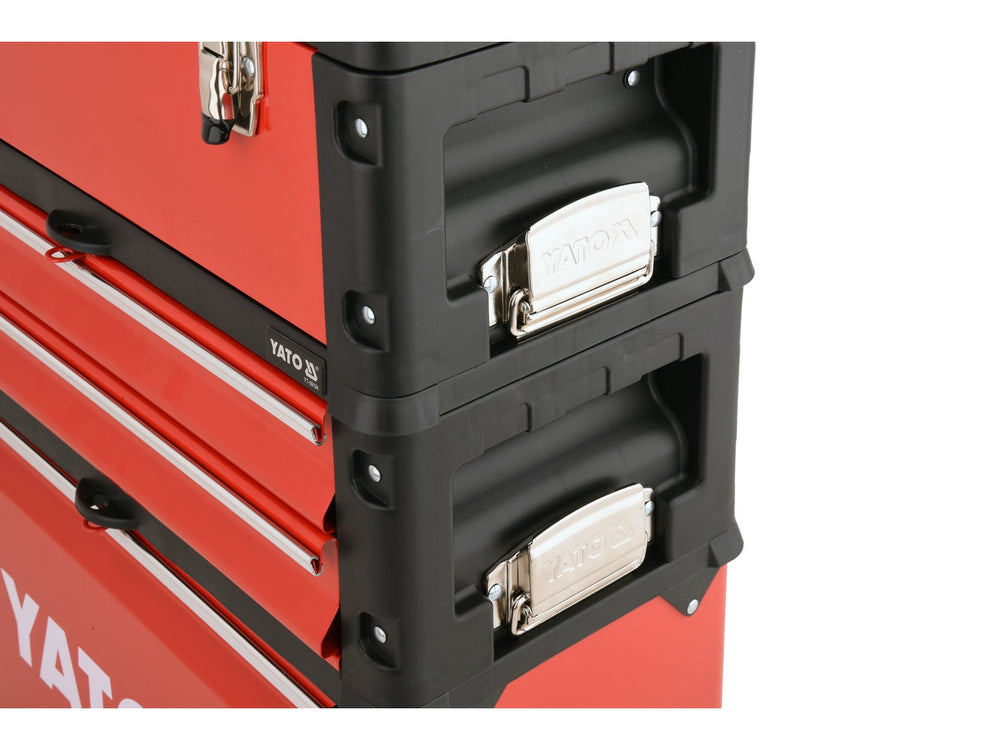 Troler scule cu 3 compartimente 78 piese Yato YT-09104