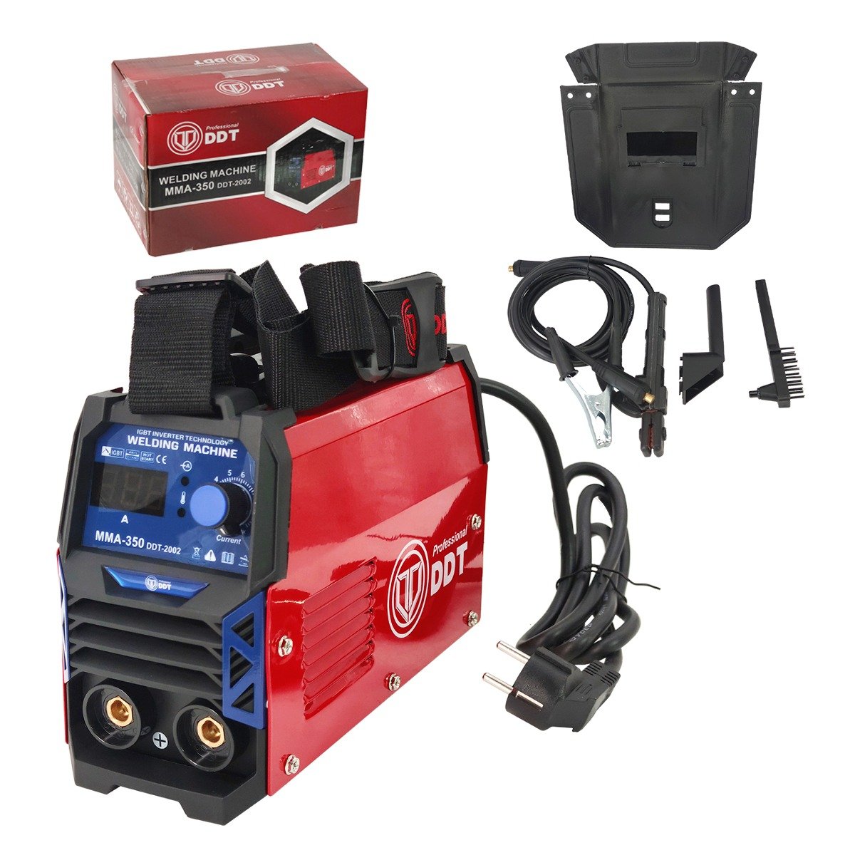 Aparat sudura DDT PROFESSIONAL DDT-2002, MMA 350A, Invertor, LCD, Tehnologie IGBT, 220V