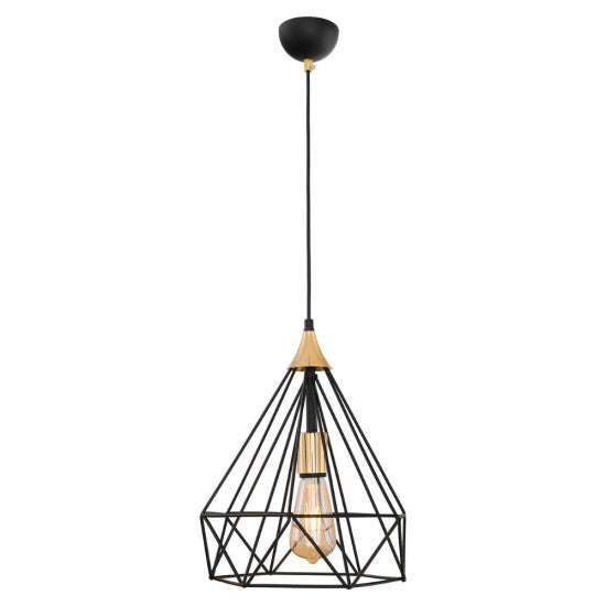 Lustra SUDE Negru, 1xE27, max. 60W, 90x26 cm