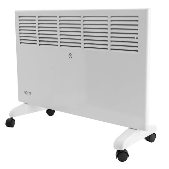 Convector Electric BÖHM BH08-20, 2000W, 1000/2000W, Perete sau Podea, Roti, 20 m²
