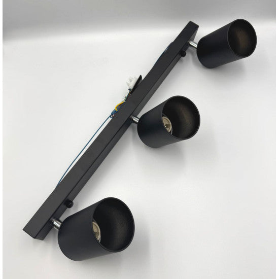 Spot Liniar Reglabil 3xGU10 Negru, 450mm
