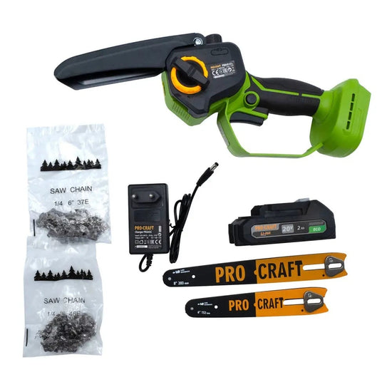 Fierastrau cu lant Procraft PKA45, Brushless, 20V 2Ah