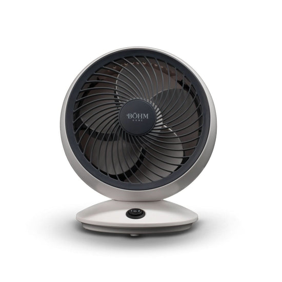 Ventilator de birou USB BOHM BSF-608, 3W, 6 inch, 2 viteze, unghi reglabil 45 grade, alb