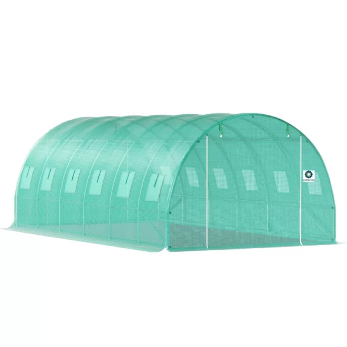 Solar gradina ZEP profesional 6x4x2.5 m, folie polietilena 240 g/mp, structura otel galvanizat, rezistent UV