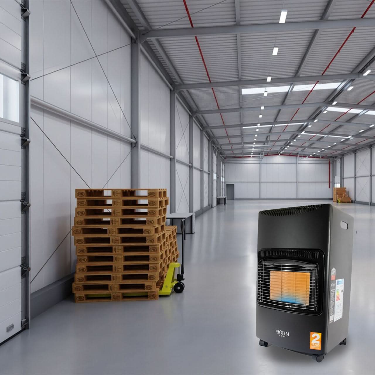 Soba pe gaz GPL Bohm BF-003A, 4.2 kW, 3 trepte putere, incalzire pana la 80mp